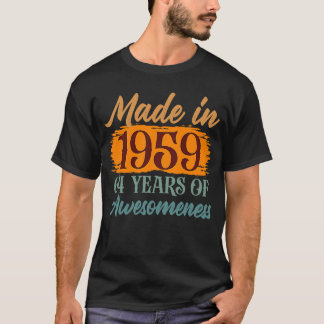 Camiseta 64 anos de consciência feita em 1959