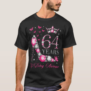 Camiseta 64 Anos De Uma Incrível E Feliz Coroa De 64 Diaman
