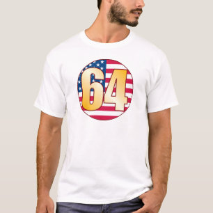 Camiseta 64 EUA Dourados