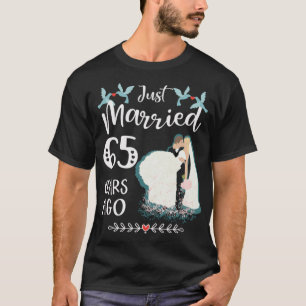 Camiseta 65º Aniversário de Casamento Recém-Casados 65 Ano