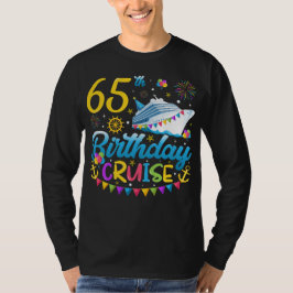 Camiseta 65º aniversário do Cruise B-Day Party Men Long Sle