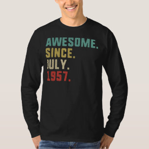 Camiseta 65º aniversário dos homens incríveis desde julho d