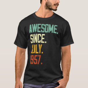 Camiseta 65º Aniversário Impressionante Desde Julho De 1957