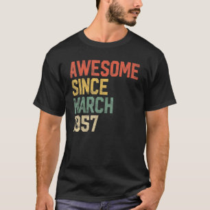 Camiseta 65º Aniversário Impressionante Desde Março De 1957