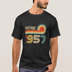 Camiseta 65º Aniversário - Vintage 1957 Retro Bday 65 Ye