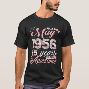 Camiseta 65º Presente De Aniversário Para Nasceres De Mul