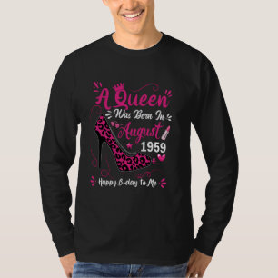 Camiseta 65.º Aniversário Alto Salto Uma Rainha Foi Nascer