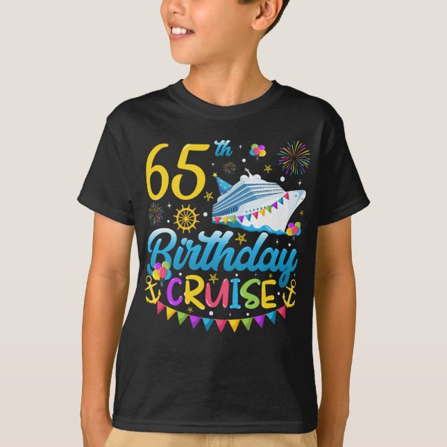 Camiseta 65.º aniversário Cruise B-Day Party Boy (Frente)