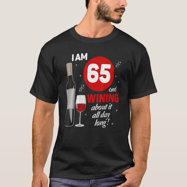 Camiseta 65.º Aniversário Desdecorações Para Mulheres Homen (Frente)