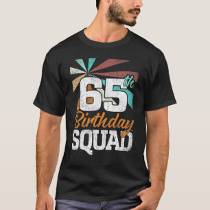Camiseta 65. º aniversário Esquadrão Retro Homens Mulheres 