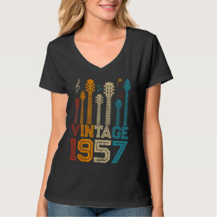 Camiseta 65. Aniversário Vintage 1957 Guitarista