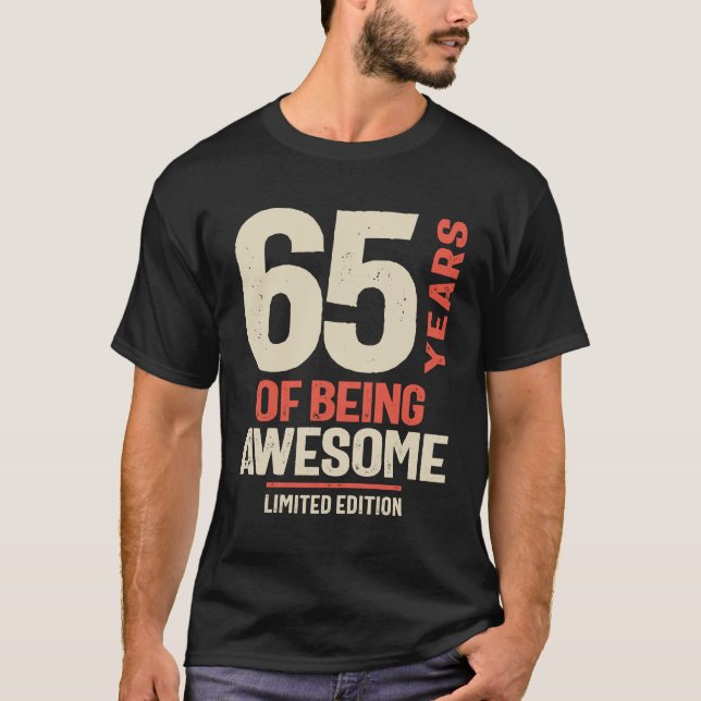 Camiseta 65 Anos De Incrível - 65.º Aniversário (Frente)