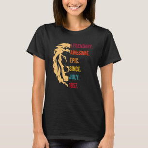 Camiseta 65 anos de lenda desde julho de 1957 65º aniversár