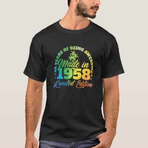 Camiseta 65 anos de ser incrível feito em 1958 Aniversário