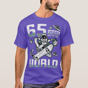 Camiseta 65 Anos Deste Mundo, 65.º Aniversário Do Prato A
