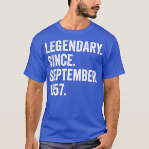 Camiseta 65 anos Legendário desde setembro de 1957 65º B
