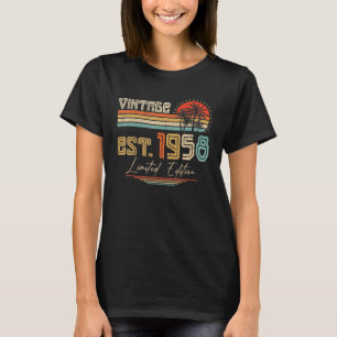 Camiseta 65 anos Vintage 1958 65º aniversário