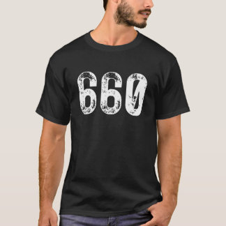 Camiseta 660 Area Code Sedalia MO Mobile Telephone Area Cod