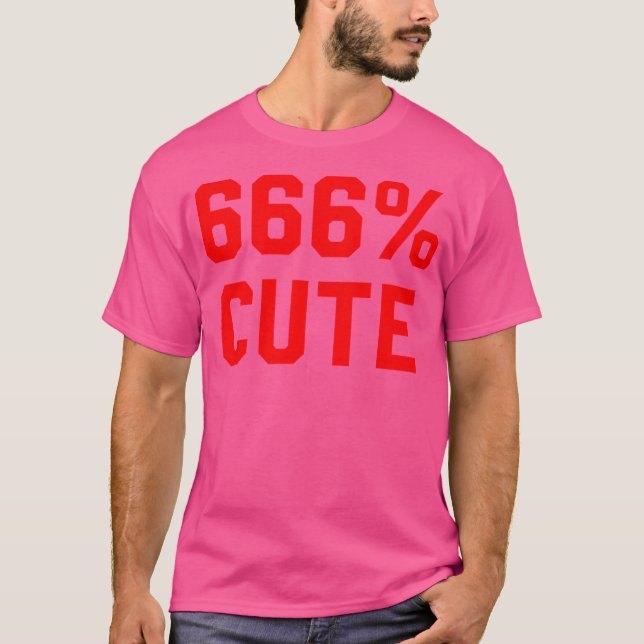 Camiseta 666 Cute (Frente)