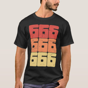 Camiseta 666 Número da Besta Satânico Oculto Pagão Góthico