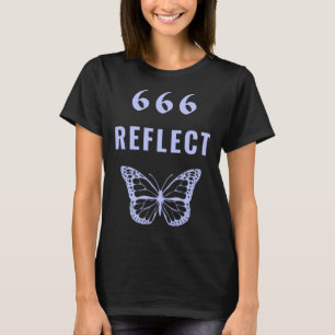 Camiseta 666 Número do anjo Refletido