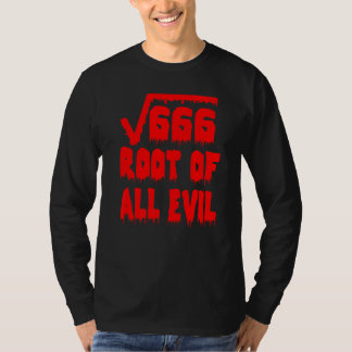 Camiseta 666 Square Root All Evil Mathematician Math Teache