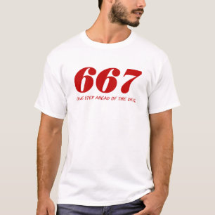 Camiseta 667-One Step Ahead Of The Devil