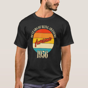 Camiseta 66 anos de espetacular 1956 66º aniversário