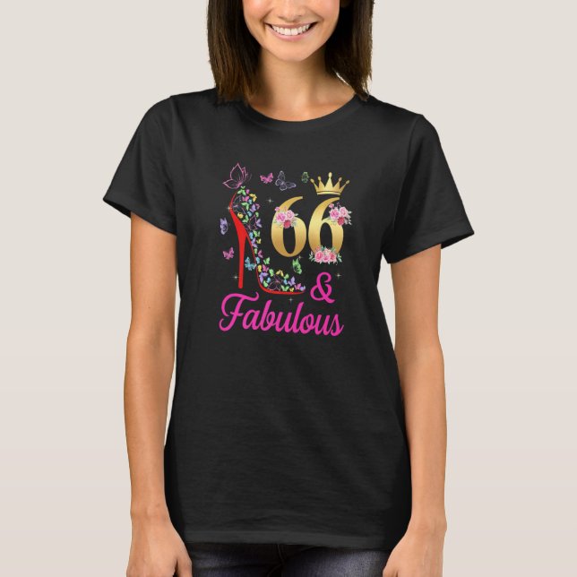 Camiseta 66 e Fabulosa Borboletas H de 66 anos (Frente)