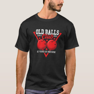Camiseta 67º aniversário I Old Balls Club I Bola de boliche