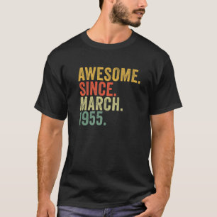 Camiseta 67º Aniversário Incrível Desde Março De 1955 P