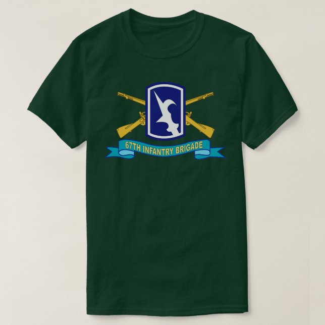 Camiseta 67.ª Brigada de Infantaria com Br SSI Friso X (Frente do Design)