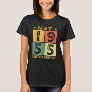 Camiseta 67.º Aniversário Decorações Maio 1955 67 Anos