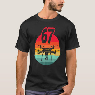 Camiseta 67.º Aniversário I - Drones com controle remoto re