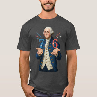 Camiseta 67 76 George Washington Sete Seis Professor Americ