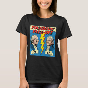 Camiseta 67 76 George Washington Thomas Jefferson História