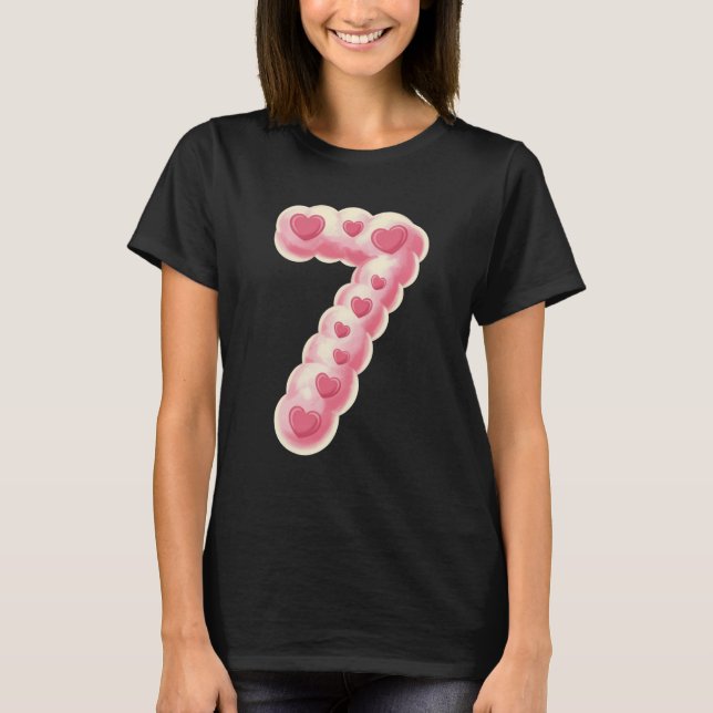 Camiseta 67 7 Kitschy Kawaii 67 Girls Bestie Cute Six Seven (Frente)