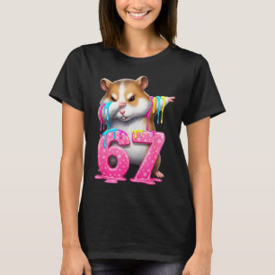Camiseta 67 Animais Engraçados 67 Brainrot Jovens Crianças