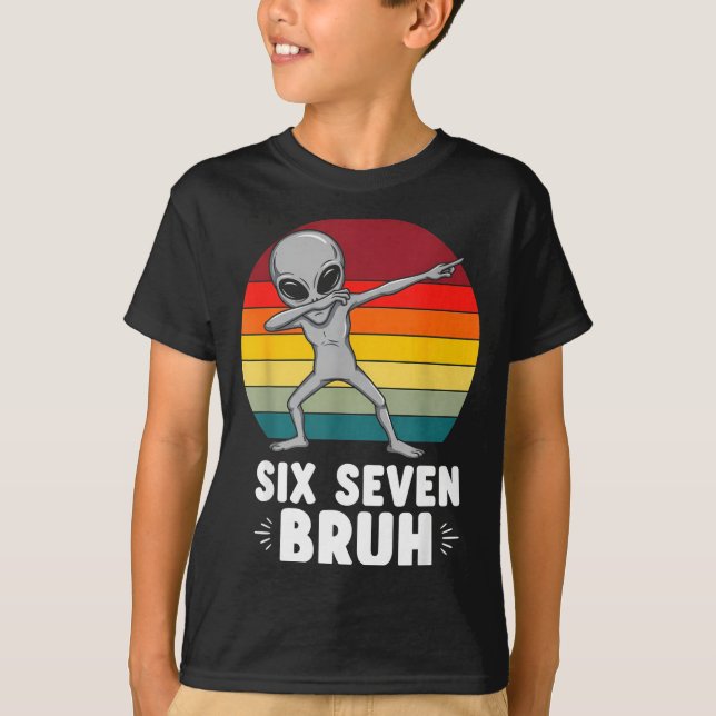 Camiseta 67 Animals Funny 67 Brainrot Youth Kids Alien 67  (Frente)