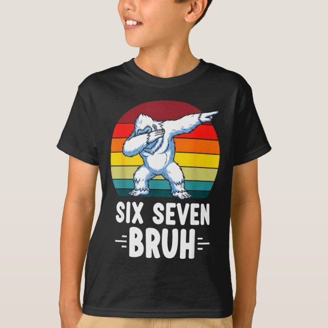 Camiseta 67 Animals Funny 67 Brainrot Youth Kids Yeti 67  (Frente)