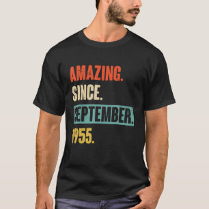 Camiseta 67 anos 67 anos surpreendente desde setembro