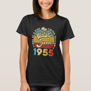 Camiseta 67 anos Aniversário fantástico desde junho de 1955