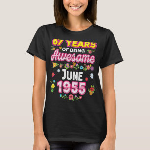 Camiseta 67 Anos De Espanto Desde O Aniversário De Junho De