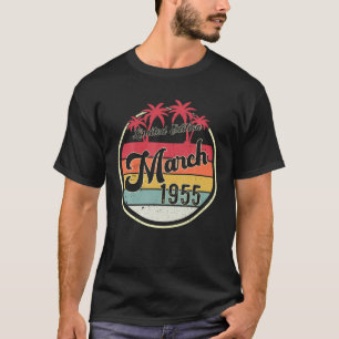 Camiseta 67 Anos De Idade Incrível Desde Março De 1955 67º