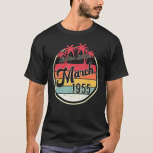 Camiseta 67 anos é incrível desde março de 1955 67º ani