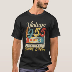Camiseta 67 Anos Vintage 1955 Cassette Tape Retro 67Th