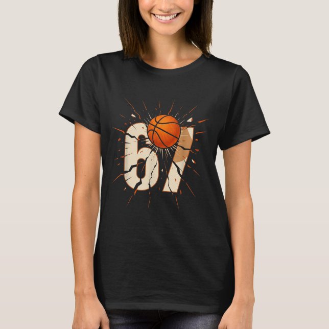 Camiseta 67 Brainrot Youth Basketball Drip - Funny Kids 67  (Frente)