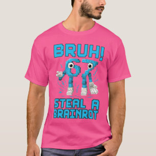 Camiseta 67 Bruh Rouba Um Brainrot Meme Divertido 6 7 Rapaz