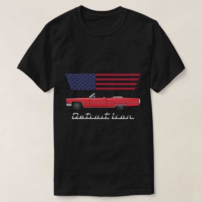 Camiseta 67 Cadillac vermelho 67 (Frente do Design)