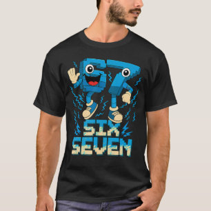 Camiseta 67 Cérebro Italiano Six Seven 6 7 Meme Aniversário